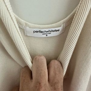 Perfect White Tee Blondie Dress Cream SMALL